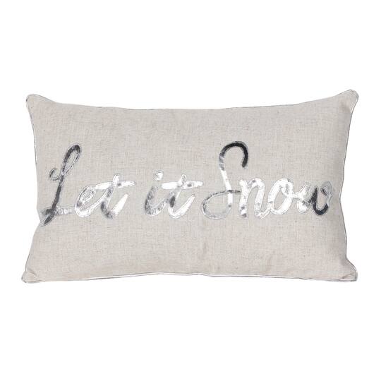 Let It Snow Lumbar Pillow By Ashland Michaels